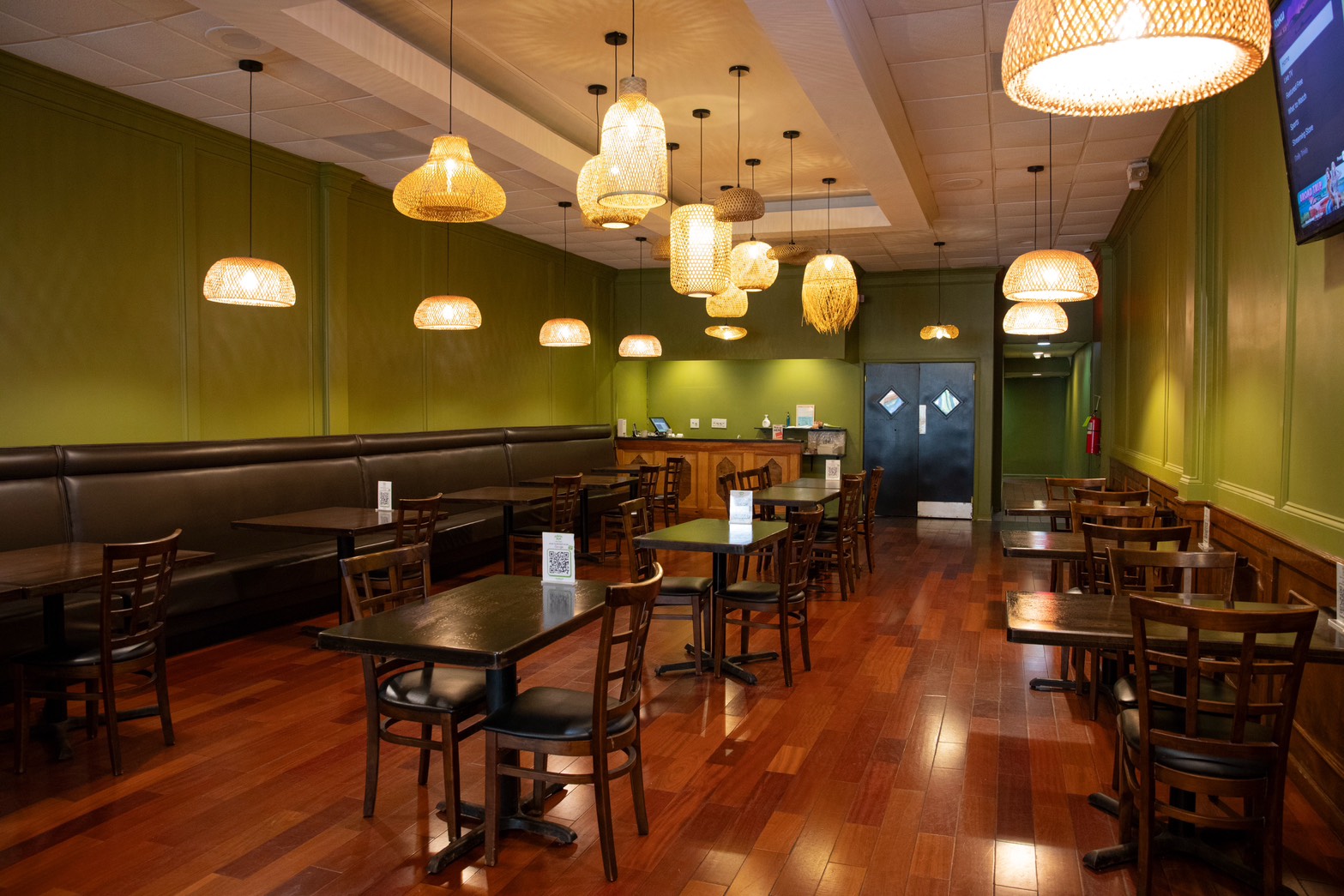 Inside the restaurant